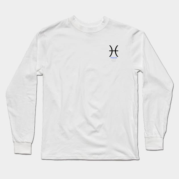 Pisces Long Sleeve T-Shirt by w2e1n